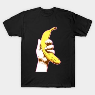 Hand with Banana | Pop Art T-Shirt